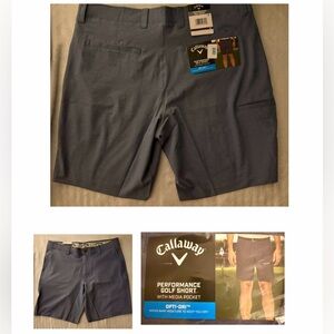 Callaway Men's Opti-Dry Performance Golf Shorts W/Media Pocket (MSRP $54)